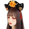 Chinese Style Headwear Flower Princess Headhoop Bow Antique Headband, Chinese Qing Dynasty Hair Hoop for Women Girls(G) view 4