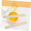 DINHEAROM 100pieces Professional Hair Removal Wax Sticks of Wooden Hair Wax Applicators for Body Eyebrow and Facial Removal view 2