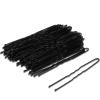 100 Pack Durable U-Shaped Hair Pins for Women's Thick Hair, Classic Black Styling Pins, for Buns view 1