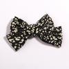 10Pcs Leopard Print Hair Bow Barrettes, 4.8 inch Chiffon Ribbon for Women Headwear Hair Accessories (10Pcs Black, With Clip) view 1