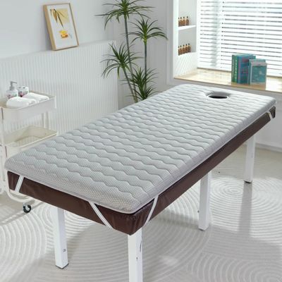 Gray,190 * 70cm(S),LDLCYCN Sponge Massage Table Topper 5Cm Thicken Beauty Salon Mattress Pad Spa Bed Padding with Breathing Hole Massage Accessories Protective Pad Square/Round/Trapezoidal Head