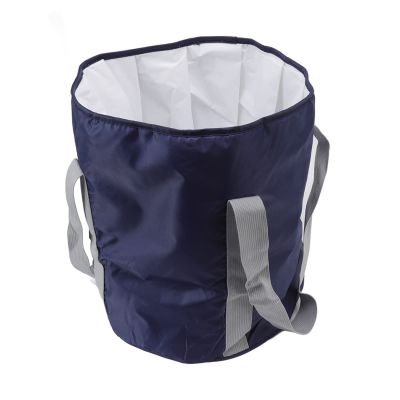 Foldable Foot Bath Bucket, Foot Spa Soak Tub Portable Portable Foot Bath Bag with Storage Bag for Travel Hiking Home (Navy Blue)