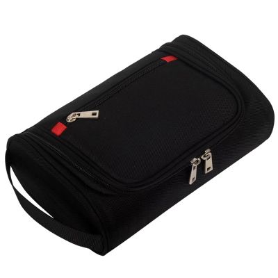 AFPSDLFJDLS Men Waterproof Travel Toiletry Beautician Wash Bag Bathroom Leather Business Shaving Bag Ladies Shower Bag with Sturdy Handle
