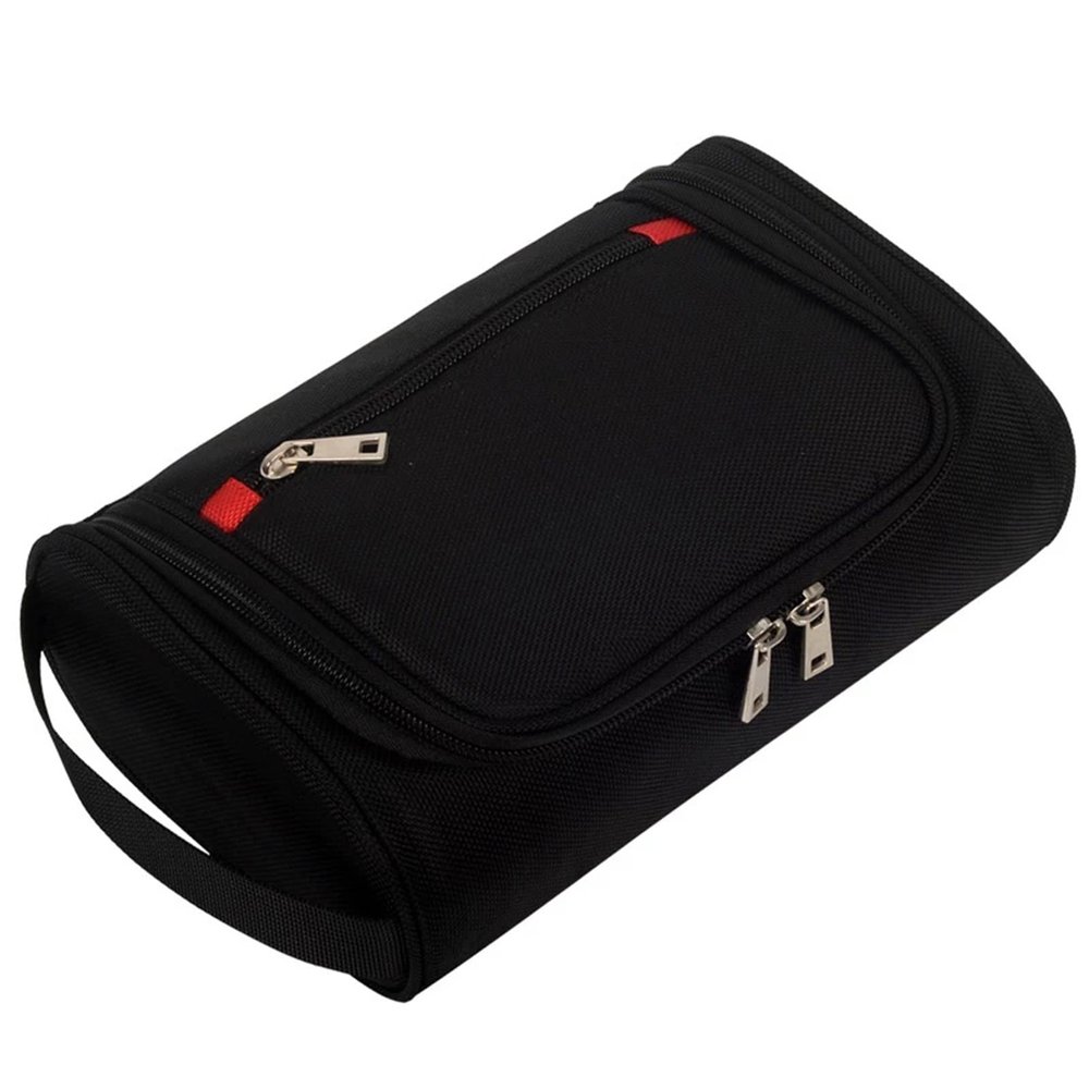 AFPSDLFJDLS Men Waterproof Travel Toiletry Beautician Wash Bag Bathroom Leather Business Shaving Bag Ladies Shower Bag with Sturdy Handle