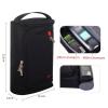 AFPSDLFJDLS Men Waterproof Travel Toiletry Beautician Wash Bag Bathroom Leather Business Shaving Bag Ladies Shower Bag with Sturdy Handle view 2