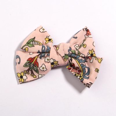 10Pcs 4.8 inch 12cm Bow Boutique Hair bows With Clip Hair Accessories Knot Hairgrips Elegant Satin (10Pcs Peach, With Clip)