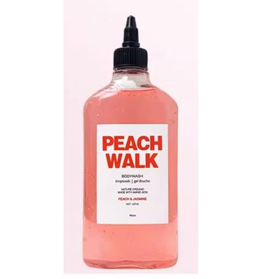 BeautyMall 1PC Peach Walk Body Wash, Perfumed Amino Acid Peach & Jasmin Purifying Skin Wash, Get Clear Trasnparent Skin with Long Lasting Scent, 307ml