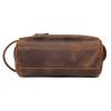AFPSDLFJDLS Genuine Leather Toiletry Bag For Men Wash Shaving Dopp Kit Women Travel Make UP Cosmetic Case Organizer Necessaire view 3