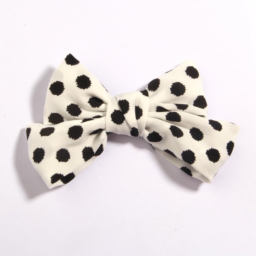10Pcs 4.8" 12cm Solid Cotton Hair Bows Hair With Clips For Boutique Hairpins Barrettes Headwear Hair Acesssories (10Pcs White, With Clip)
