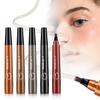2Pcs Magic Microblading Eyebrow Pencil, 4-Tip Waterproof Brow Pencil with Micro-Fork Tip, Natural Fine Stroke Eyebrow Pen for Women (5Pcs) view 1