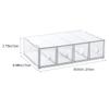 ABOOFAN Stackable Acrylic Makeup Organizer 4 Drawers Practical Cosmetic Storage Box for Jewelry Makeup Tools and Accessories Display for Bedroom and Bathroom Use view 2