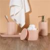 DUYHBAWRS Resin Sanitary Ware 4 Piece Set Tray Lotion Bottle Bathroom Toilet Home Hotel Supplies view 3