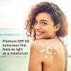 2PCS Sunscreen Lotion SPF 50,Mineral Sunscreen Face,Lightweight & Non-Greasy Sun Care,Natural Sun Screen for Sensitive Skin-Travel Size Protector Solar, 3.38 FL Oz view 2