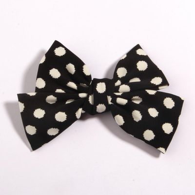 10Pcs 4.8" 12cm Solid Cotton Hair Bows Hair With Clips For Boutique Hairpins Barrettes Headwear Hair Acesssories (10Pcs Black, With Clip)