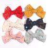 10Pcs 4.8" 12cm Sparkly Star Pattern Hair Bow Covered With Colorful Hairgrip headwear Hair Accessories (10Pcs Navy, With No Clip) view 1