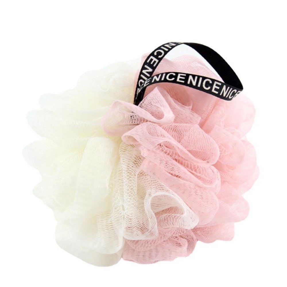 ERHAUSME Bath Bomb Double Bath Ball Flower Pull Back Strip wash Bath Towel