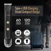 Akunbem Groin & Body Hair Trimmer for Men Bikini Trimmer Women Electric Ball Pubic Shaver IPX7 Waterproof Wet & Dry Use Versatile Shaver for Temple Groin Nose Ear Hairs Beard (Black) view 4