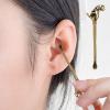 2 Pieces Retro Ear Pick Guanyin Hand Flower Ear Spoon Ear Waxed Removal Tool Buddhas Hand Ear Scoops For Ears view 2