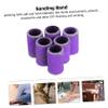 BAZEITFLOW 100pcs Nail Sanding Bands Grit 180 Polishing Tool for Nail Drill Professional Manicure Accessories for Home and Salon Use view 4