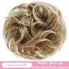 Hair Bun, 6" Messy Curly Hair Bun Extensions - Elastic Scrunchies for Women Updos,for Daily Wear(Light golden) view 2