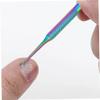 2Pcs Cuticle Remover, Pre-treatment Dual Ended Cuticle Pusher with Loop, Portable Professional Stainless Steel Nail Tool for Salon & Home Use view 4