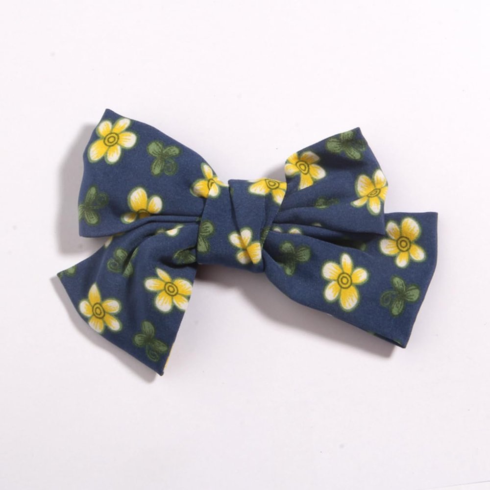 10Pcs 12cm Ribbon Big Solid Hair Bows For Hair Clips Barrettes Headwear Hair Accessories (10Pcs Royal, With No Clip)