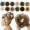 Hair Bun, 6" Messy Curly Hair Bun Extensions - Elastic Scrunchies for Women Updos,for Daily Wear(Dark gray) view 3