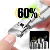 2 Pack Nail Trimmer,Wide Jaw Opening Anti-Splash Slanted Nail Clippers,Long Handle Curved Blade for Thick Nails view 2