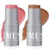 KIMUSE Cream Contour Stick Duo + Lip Stain Peel Off Makeup Sticks High Pigmented, Long Lasting, Vegan Face Make Up Sticks view 2