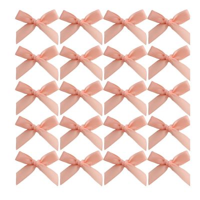 100 PCS Bow Hair Clips,1.57 Inch Small Hair Bow Clip for Crafts, Clothing Embellishment, Embroidery, DIY Decoration, Applique Arts, Stage, Concert, Christmas, Ballet Style (Pink)