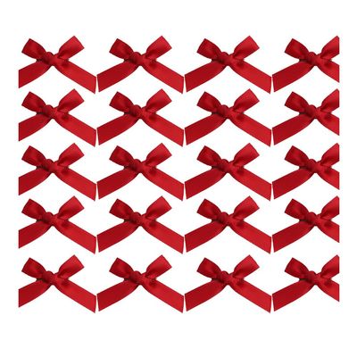 100 PCS Bow Hair Clips,1.57 Inch Small Hair Bow Clip for Crafts, Clothing Embellishment, Embroidery, DIY Decoration, Applique Arts, Stage, Concert, Christmas, Ballet Style (Wine Red)