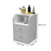 GZYWZXL Floating Salon Station with Drawers, Wall Mounted Salon Stations for Hair Stylist, Barber Station with Hair Dryer Stand, Simple Salon Storage Cabinets for Barber(White) view 2