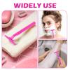 Clothsport 240 Pack Disposable Twin Blade Razors Individually Wrapped, Clear Safety Cap Multipurpose Portable Shave Razor for Man Woman Bathing Hotel Travel Pink) view 3