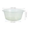 ABOOFAN Foot Bath Basin Tub Plastic Wash Basin Footbath for Face Washing Sink Bath for Laundry Dish Pan for Kitchen view 2