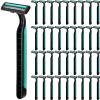 Clothsport 240 Pack Disposable Twin Blade Razors Individually Wrapped, Clear Safety Cap Multipurpose Portable Shave Razor for Man Woman Bathing Hotel Travel (Green) view 1