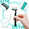Clothsport 240 Pack Disposable Twin Blade Razors Individually Wrapped, Clear Safety Cap Multipurpose Portable Shave Razor for Man Woman Bathing Hotel Travel (Green) view 2