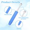 Bewudy 2 Pcs Piercing Ball Grabber Tool, 4-Claw Pick Up Piercing Tools for Changing Jewelry, Claw Tweezers Piercing Tool for Small Parts Pickup (Pink and Blue) view 3