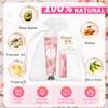 120PCS Bulk Gifts For Women, Lip Balm Bulk and Hand Cream Gift Set with Organza Bags, Thank You Cards, Party Favors For Bridal Wedding, Baby Shower, Christmas Gift Stocking Stuffers view 3