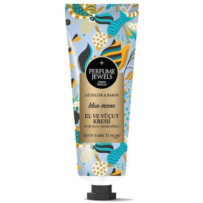 Hand and Body Cream, Paraben-Free, 50ml, Nourishing and Moisturizing Care, Active Natural Ingredient Composition, Four Seasons, Ecocert Certified (50 ml 6 Piece, Blue Moon)