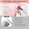 100 Pcs Nail Drill Bits Sanding Bands for Nail Drill, Nail Tips for Drill Bits Nail Tech,240 Grit Sanding Bands for Acrylic Nails Gel Manicures and Pedicure, Red view 2