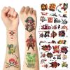 10Sheets Pirate Tattoos-pirate stickers,Waterproof, Fun Designs for Parties, Easy to Apply, 3x3 Inches, Perfect for Pirate-Themed Birthday Parties,Pirate Party Decorations view 1