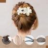 10PCS Matte Flower Hair Clips for Women - Non-Slip Lay Down Claw Clips for Thin/Thick/Curly Hair, Strong Hold for Work & Sports-3 Styles view 3