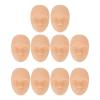10pcs 3D Practice Skin Head with Soft Silicone, Ideal for Beginners erfect for Long Term Use Practice Makeup Tattooist and Beginners view 1