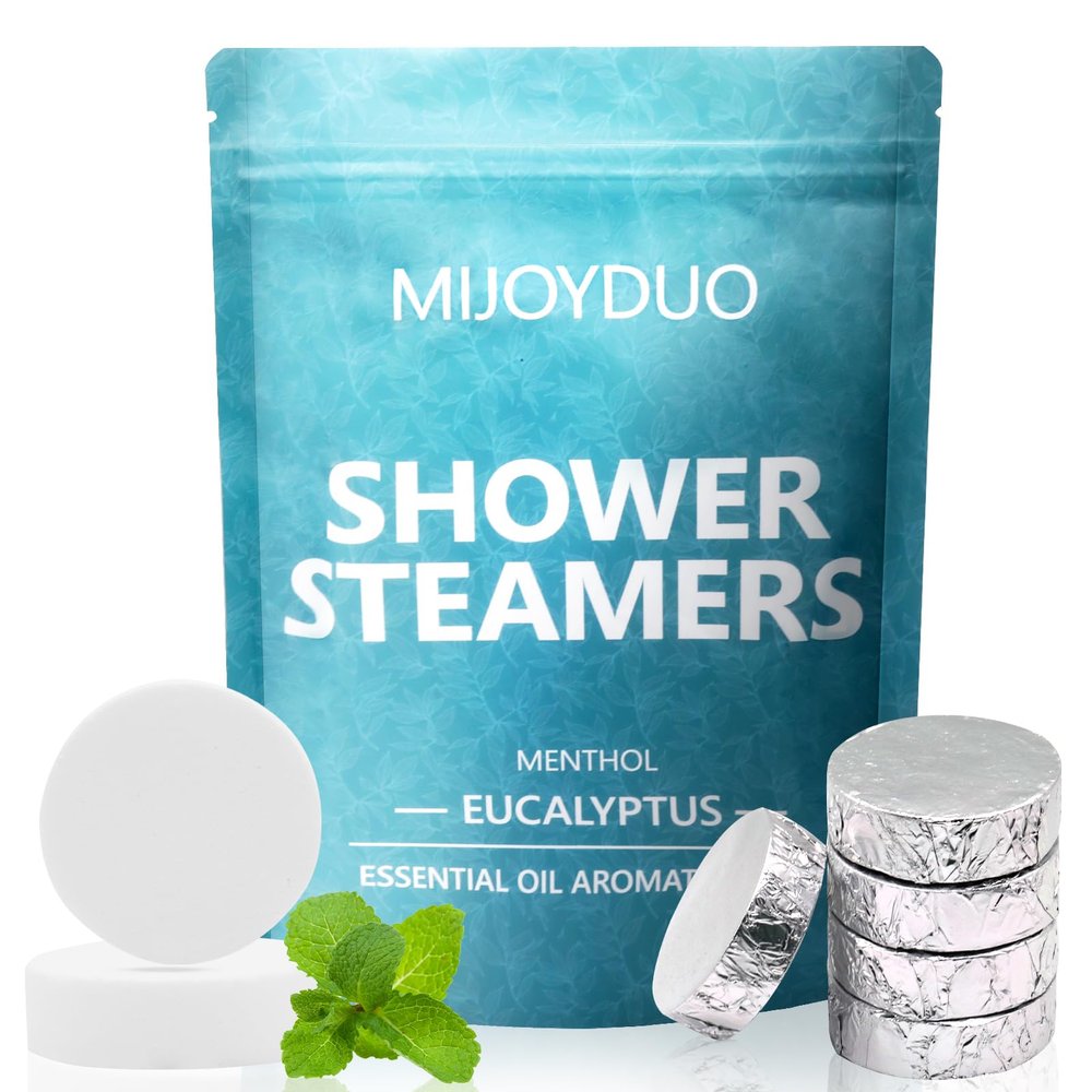Body Restore Shower Steamers Aromatherapy, 15 Pack Eucalyptus for Shower & Mint - Aromatherapy Shower Bombs with Natural Essential Oils, Stress Relief & Nasal Relief, Self Care Gifts for Women & Men