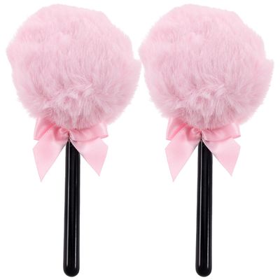 BESTYASH Fluffy Powder Puff for Face and Body - Soft Velvet Makeup Puff for Loose and Compact Powder Application Travel-Friendly 5.11X2.75 Inch