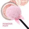 BESTYASH Fluffy Powder Puff for Face and Body - Soft Velvet Makeup Puff for Loose and Compact Powder Application Travel-Friendly 5.11X2.75 Inch view 2