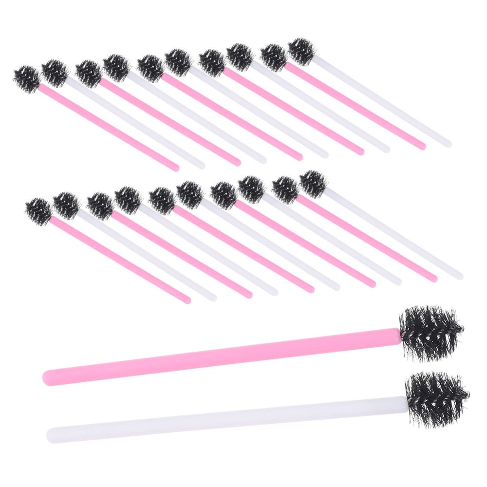 PACKOVE 100pcs Disposable Eyelash Mascara Brush for Wispy Lashes Eyelash Extension Applicator Makeup Practice Face Wands