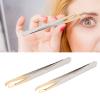 2pcs Eyebrow Tweezers for Women & Men - Precision Slant Tweezers for Ingrown Hair, Facial Hair, and Eyebrows - Stainless Steel Beauty Tools for Grooming, Plucking, and Makeup view 2
