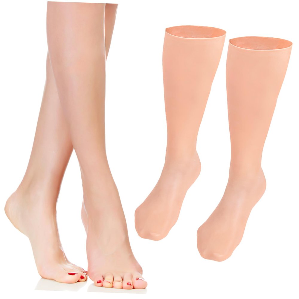 BESTYASH Moisturizing Exfoliating Socks Women Long Compression Socks for Foot Care Softening Healing Women