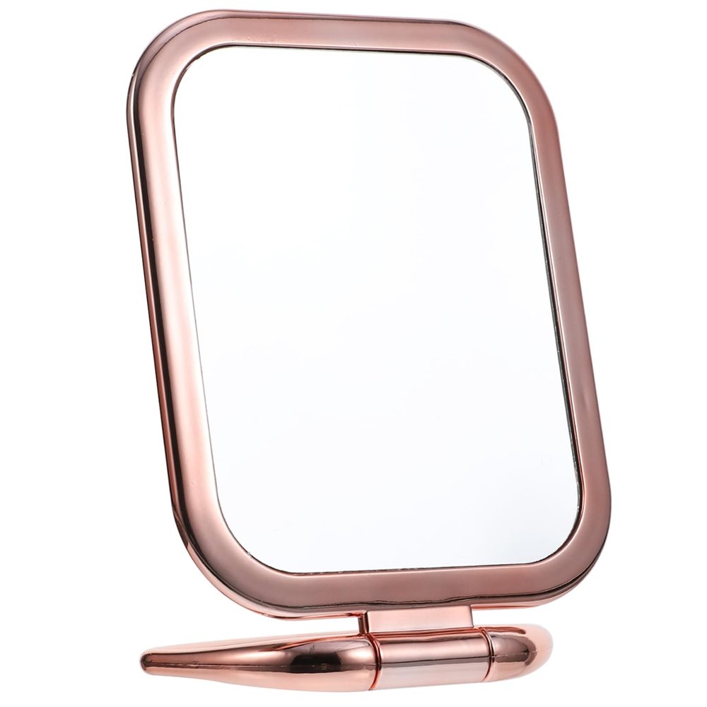 GALPADA Compact Tabletop Magnifying Mirror Double-Sided Makeup Mirror for Home Desk Bathroom Travel